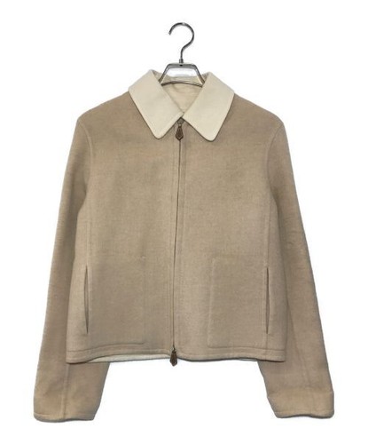HERMÈS HERMES 90 00'S giacca cashmere cammello taglia 36 donna autentica