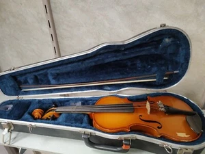 Glaesel Shop Adjusted V130 1/2 Violin with Hard Shell Case, 1995 Y5360 - Picture 1 of 15
