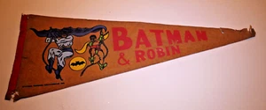 Batman & Robin Pennant Banner - 1966 - Picture 1 of 1