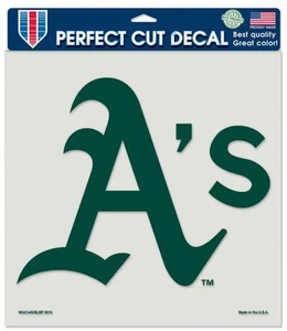 Oakland A's Athletics 8"x 8" Perfect Die Cut Decal Sticker Team Color Logo Auto - Picture 1 of 1