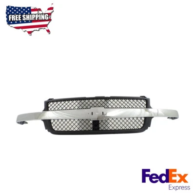 Conjunto de rejilla negro para Chevrolet Silverado 2500 HD 3500 2001-2002 Foto 1 de 4
