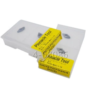 2 piezas DCGT070204 PCD utilizado para inserto de aluminio inserto de carburo para SDUCR - Imagen 1 de 6