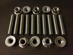 ASTRA VXR Stainless exhaust manifold studs and flange nuts Z20leh Let Ect x10 - Picture 1 of 4