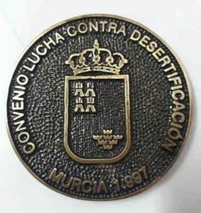 Medaglia di bronzo ultra rara convenzione ONU per combattere la desertificazione 1997 - Foto 1 di 5