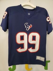 Houston Texans NFL Team Apparel J.J. Watt #99 Blue Kids Small S 100% Polyester