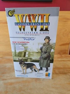 Dragon WWII Feldgendarm with Dog (Kaiser) Gustav 12" German Soldier 70037 NIB - Picture 1 of 6