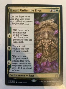 MTG Harald Unites the Elves, Near Mint, Kaldheim - Bild 1 von 2