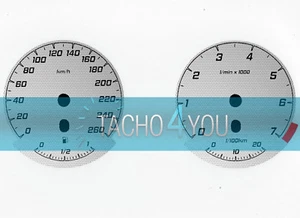 Tachoscheibe für BMW 3er E90 & 5er E60 Benziner 260 kmh km/h M3 M5 526706 Carbon - Bild 1 von 1