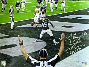 Alec Ingold handsigniertes "1st Las Vegas Raiders TD" beschriftet 16x20 Foto COA - Bild 1 von 4