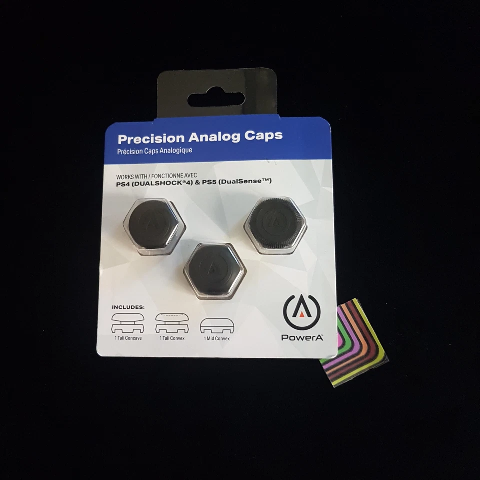 PowerA Analog Stick Caps for Dualshock 4 PS4 & PS5 Dualsense Wireless Controller - Image 1 of 1