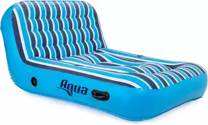 Aqua Ultra-Comfort Floating Pool Chair & Lake Raft with Pillow – Heavy Duty Pool - Picture 1 of 6