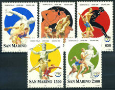Briefmarken aus San Marino mit Motiven von den Olympischen Spielen