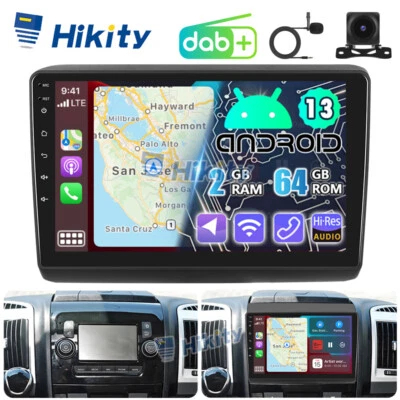 Für Fiat Ducato Citroen Jumper Peugeot Boxer 10-24 DAB+ CarPlay Android13 Radio - Bild 1 von 4