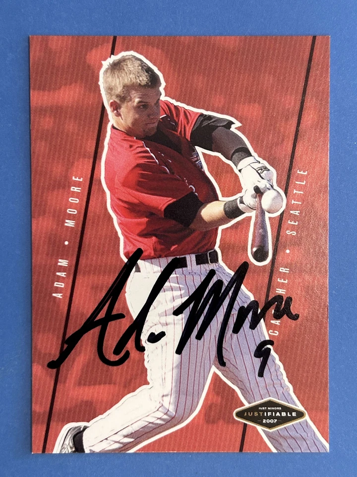 Adam Moore Autograph Signed 2007 Just Minors Mariners - Image 1 of 1