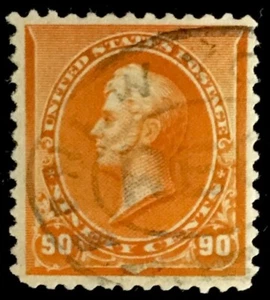 #229 Used, 1890 90¢ Perry Small Banknote - Choice Well Centered, w/Clean PF Cert - Picture 1 of 3