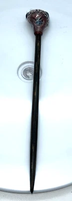 Gemstone Wooden Hair Stick Tumbled Healing Crystal Long Pin Handmade Boho Nature - Image 1 of 4