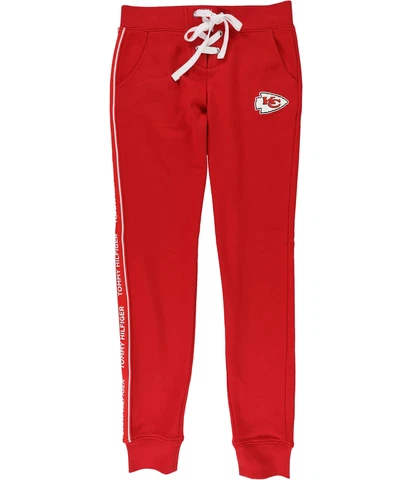 Tommy Hilfiger Womens Kansas City Chiefs Athletic Jogger Pants, Red, Small Cover