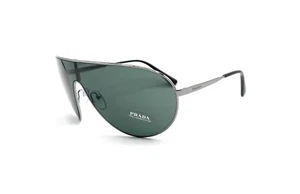 Prada SPR 55X sunglasses 5AV-728 Gunmetal /Green lenses new - Picture 1 of 4
