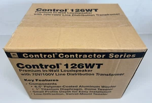 JBL Control 126WT In-Wall 6.5"  Loudspeaker (Pair) with 70V/100V Transformer - Picture 1 of 4