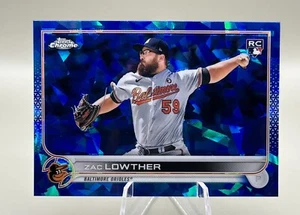 2022 Topps Chrome Sapphire ZAC LOWTHER Rookie RC #133 Baltimore Orioles - Picture 1 of 2