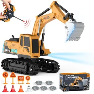 Kids-Play Excavators Construction Toys for Boys-6-9 Engineering Digger Truck - Picture 1 of 5