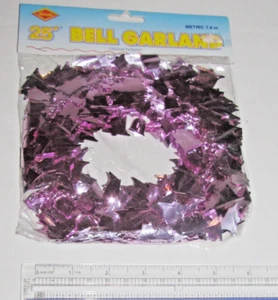 Pink Bell Wire Garland #50650p, 25/ft, Bell Garland, Pink Garland, Gleam N Flex - Picture 1 of 3