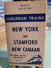6 Vintage May 12, 1968 New York And Stamford New Canaan Time Table New Haven 