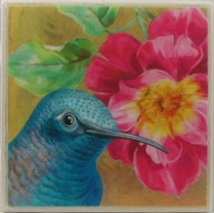 1er Set - Keramikfliesen Untersetzer - Kolibris (Kaufen Sie 3 erhalten Sie 1 gratis) 2C - Bild 1 von 5