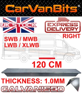 FÜR IVECO DAILY 99-11 UNTERSEITE SCHIEBETÜR SCHWELLER REPARATUR KAROSSERIE VERKLEIDUNG INNEN RECHTS - Bild 1 von 6