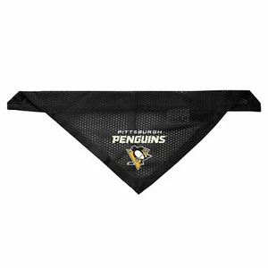 PITTSBURGH PENGUINS DOG CAT MESH JERSEY BANDANA NO-TIE SMALL/MEDIUM MEDIUM/LARGE - Picture 1 of 1