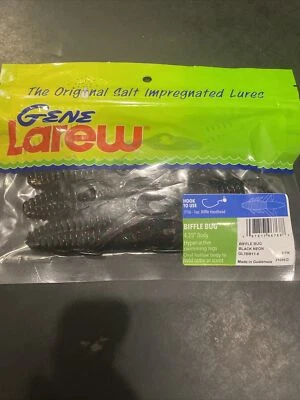 Gene Larew Biffle Bug 4.25” Black Neon - Image 1 of 3