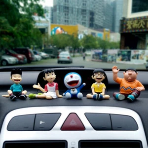 Set of 5Pcs Doraemon Family portrait Figures Kawaii Car Decorations Home Decor - Picture 1 of 3