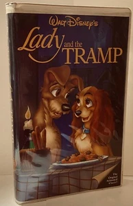 "Lady and the Tramp" Vintage VHS Tape #582 Walt Disney Black Diamond Classics - Picture 1 of 5