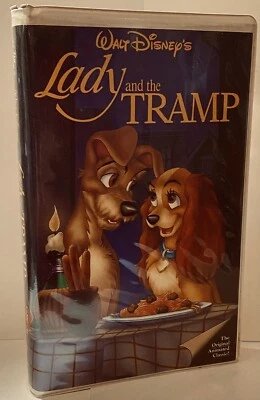 "Lady and the Tramp" Vintage VHS Tape #582 Walt Disney Black Diamond Classics - Image 1 of 4