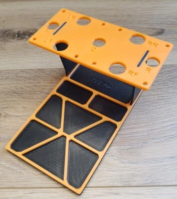 Estación de reconstrucción de amortiguador y diferencial RC escala 1/8 con bandeja de piezas **Hecha de PETG** Foto 1 de 4