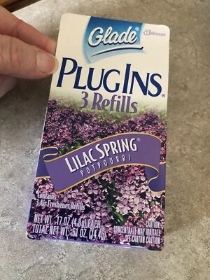 Glade Plug Ins Lila Spring Potpourri 3 Recambios NUEVO EN CAJA 1999 Foto 1 de 2