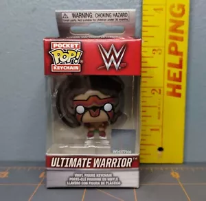 Official WWE Authentic Ultimate Warrior POP! Vinyl Keychain - New - Picture 1 of 6