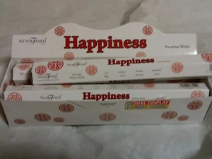 20 INCENSE STICKS ""HAPPINESS"" GREEN APPLE AROMA resin magic relax meditation - Picture 1 of 2