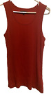 G by Guess GBG Mens Tank Top in red medium NWOT vertical ribbed knit rolled hem