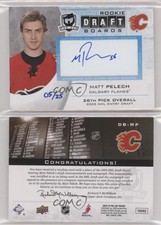 2009-10 Upper Deck The Cup Draft Boards /25 Matt Pelech #DB-MP Rookie Auto RC