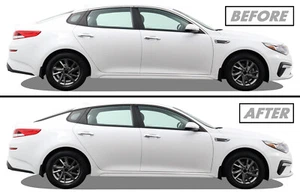 Chrome Delete Blackout Superposición de vinilo para 2016-20 Kia Optima Window Trim - Imagen 1 de 5