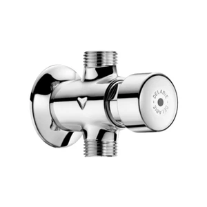Delabie Tempostop Exposed In-Line Time Flow Urinal Valve Chrome - 77700 - Picture 1 of 1
