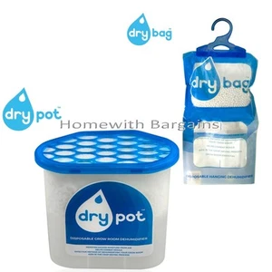 Dehumidifier Disposable Hanging DRY BAG or DRY POT. Stop Mould Grow Room Crop - Picture 1 of 6
