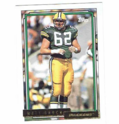 Matt Brock Green Bay Packers DE #561 Topps 1992 Football Card - Image 1 of 2