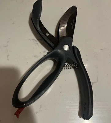 Pampered Chef Salad Chopper Double Bladed Cutting Scissors Shears Grey Kitchen - Image 1 of 4