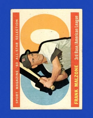 Коллекционные бейсбольные карточки 1960 Topps Set-Break No557 Frank Malzone As VG-VGEX *GMCARDS* - Изображение 1 из 2