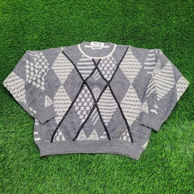 Suéter Vintage Pronto-Uono Mujer XL 23x23 Diamond Argyle Foto 1 de 4