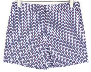 SUITSUPPLY Damenshorts 40 blau rot weiß dekorativ Freizeit vorne flach * - Bild 1 von 5