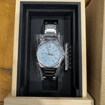 Christopher Ward the Twelve 40mm Reloj Pulsera Acero Azul Glaciar Juego Completo. Foto 1 de 4