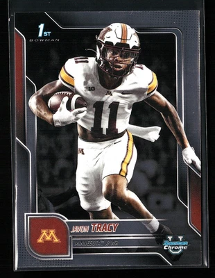 2025 Bowman Chrome University #175 Javon Tracy Minnesota Golden Gophers RC (B) - Image 1 of 2